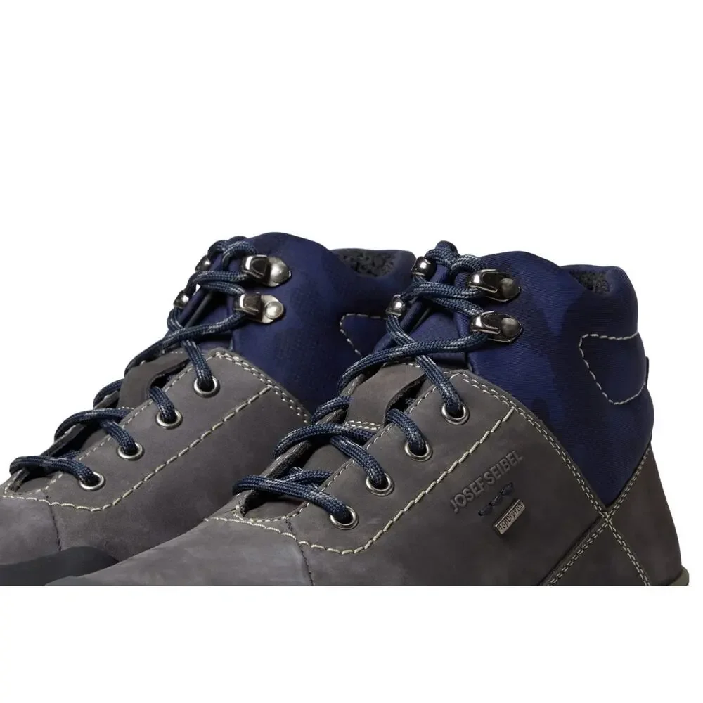 Josef Seibel Raymond 54 Men's boot Waterproof 10.5 US 44EU Nubuck Grey Blue